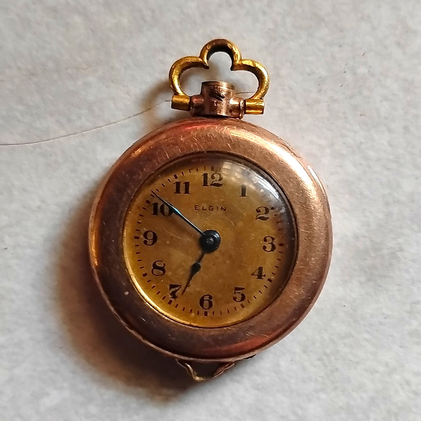 Elgin 1921 Gold Filled Full Hunter Pocket Watch Arabic Numerals Manual
