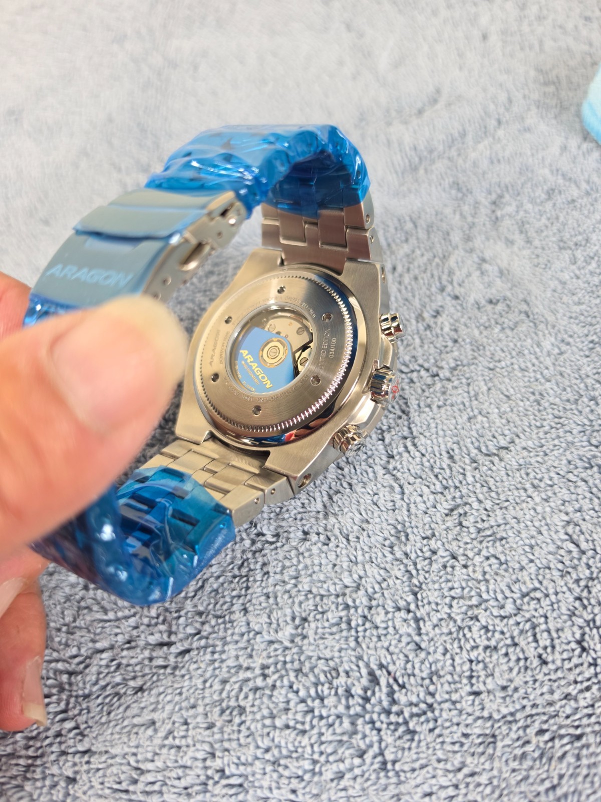 Aragon A161BLU Enforcer Valjoux 7750 Limited Edition 50mm Automatic Watch