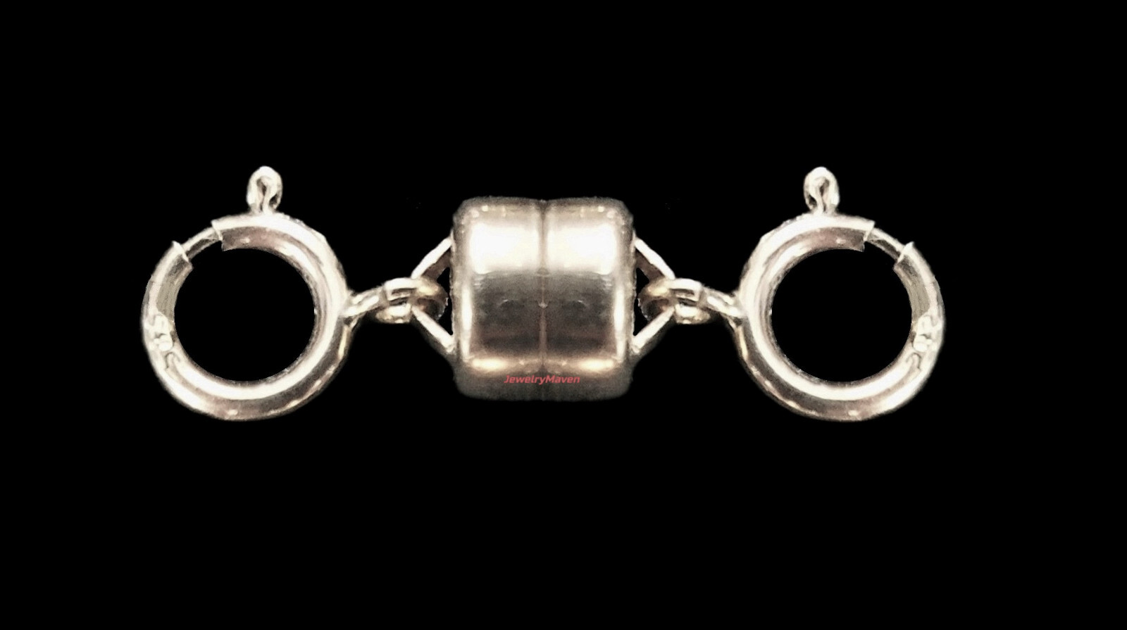5.5mm 925 Sterling Silver STRONG MAGNETIC CLASP Chain Extender 5mm Spring ring