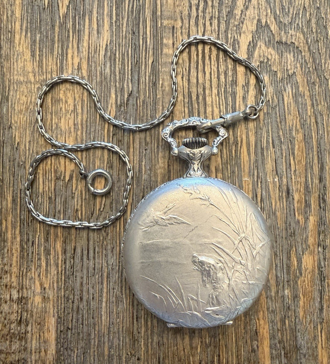 Vintage Gérard Pasini Swiss 17J Incabloc Cortebert Pocket Watch Runs