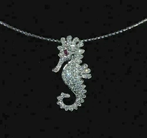 Real Moissanite 2CT Round Cut Women’s Pendant 14k White Gold Plated Free/Chain