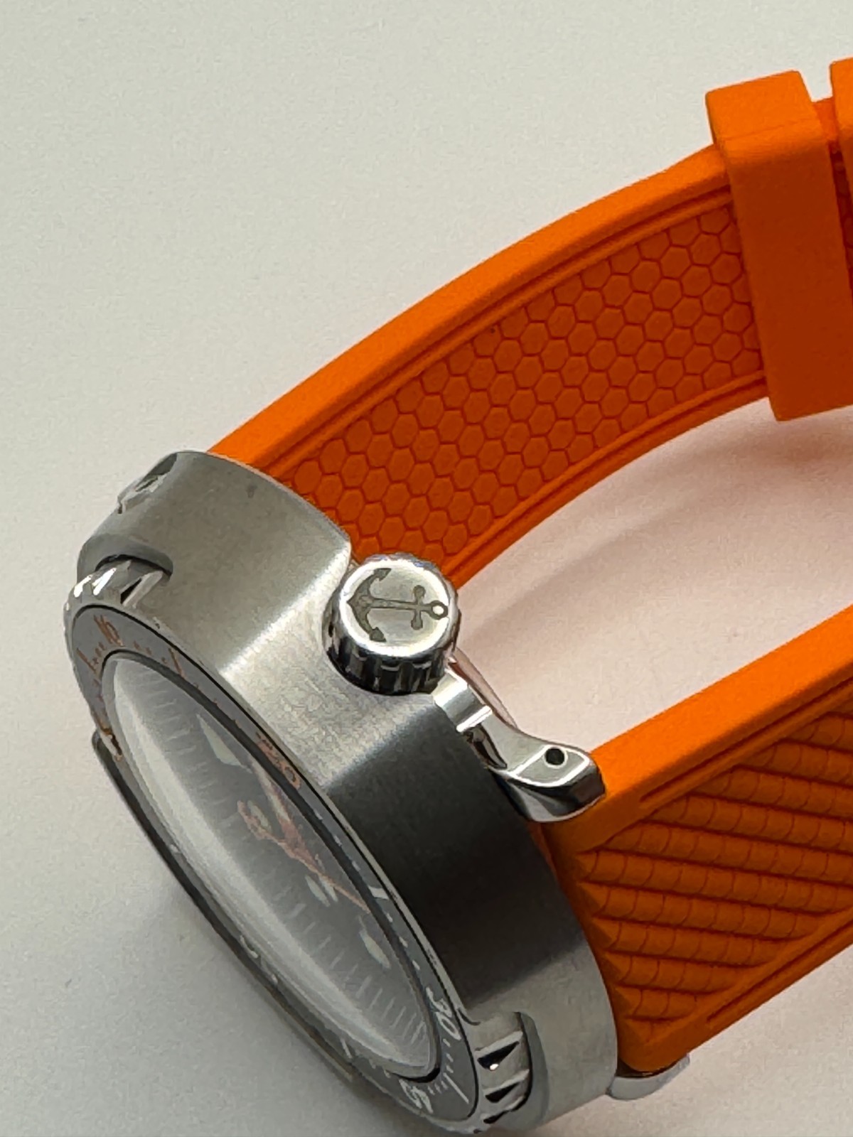 KRAKEN Automatic Dive Watch 300M NH35 Sapphire Steel Black Orange Diver
