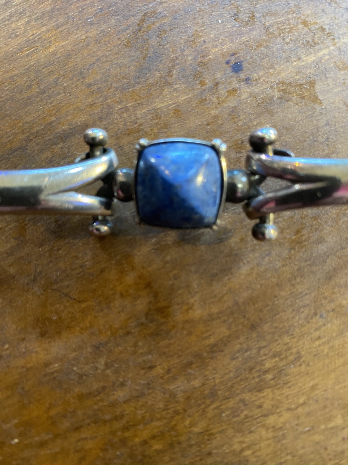 Denim Lapis Bracelet Fits 7”and Larger Wrist Wght29.8grams