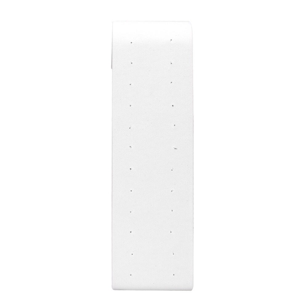 White Leatherette Jewelry Stud Earring Display Stand Holder Earring Organizer