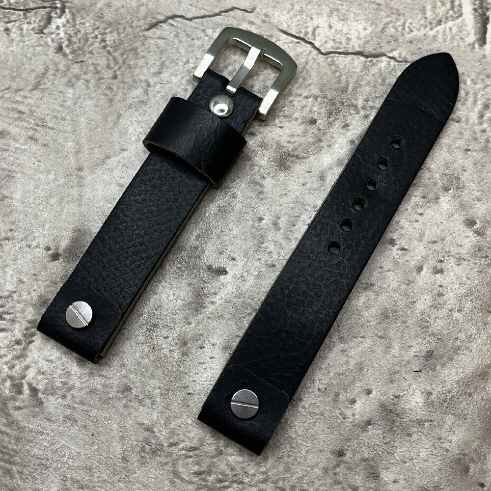 Vintage Open-ended Strap Band for Fixed Wire Lug Watch Size 18/20/22/24mm #492