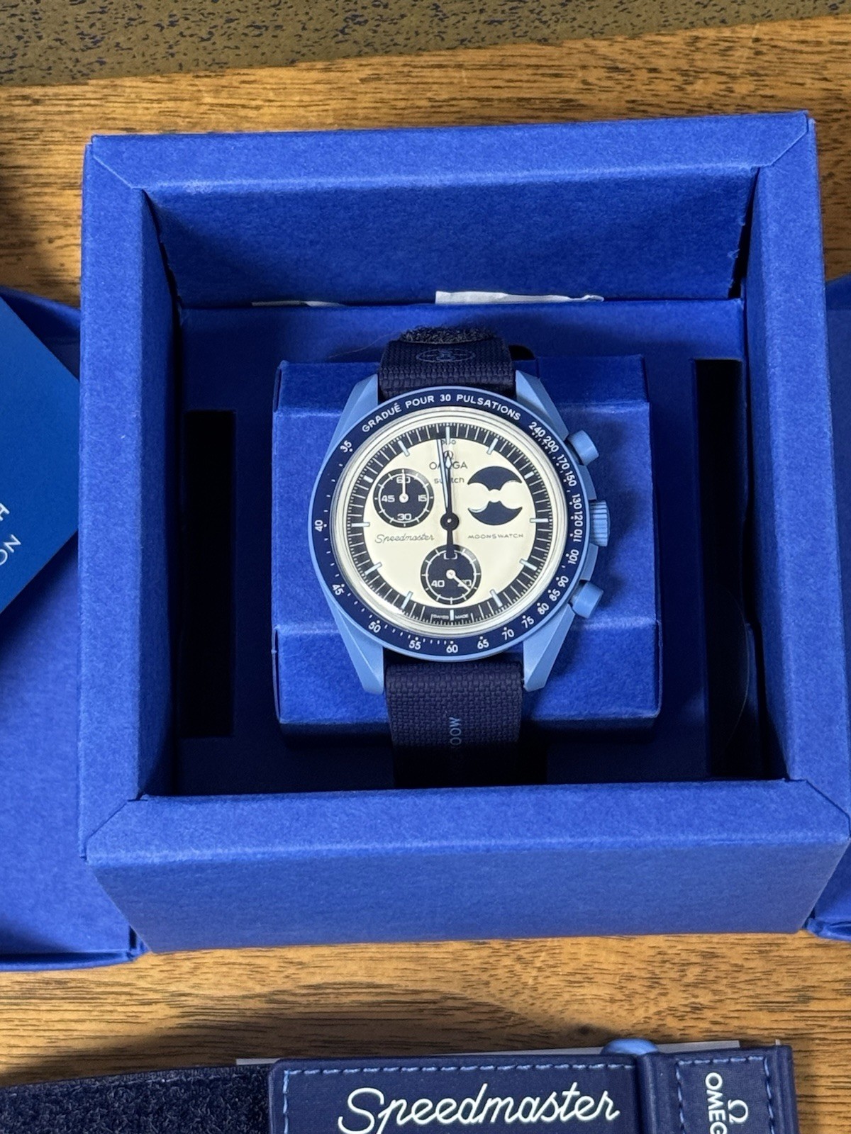 100%Authentic Swatch x Omega Moonswatch Mission To The Super Blue Moon Moonphase