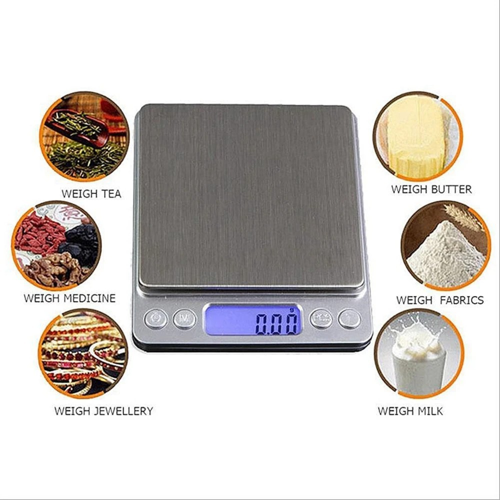Digital Pocket Scale 3000g x 0.1g Jewelry Gold Silver Coin Herb Grain Electronic
