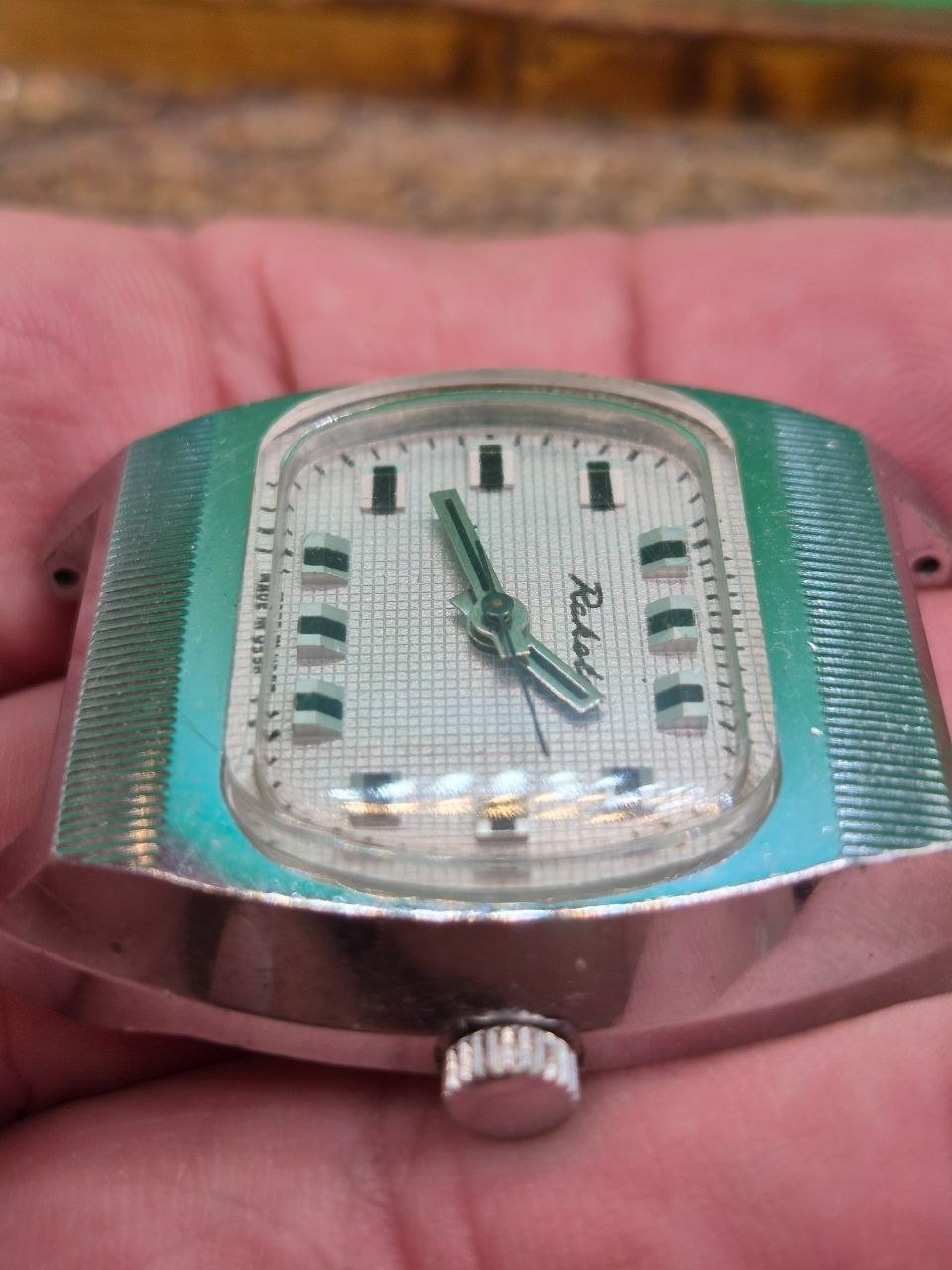 Vintage Soviet mechanical wristwatch RAKETA