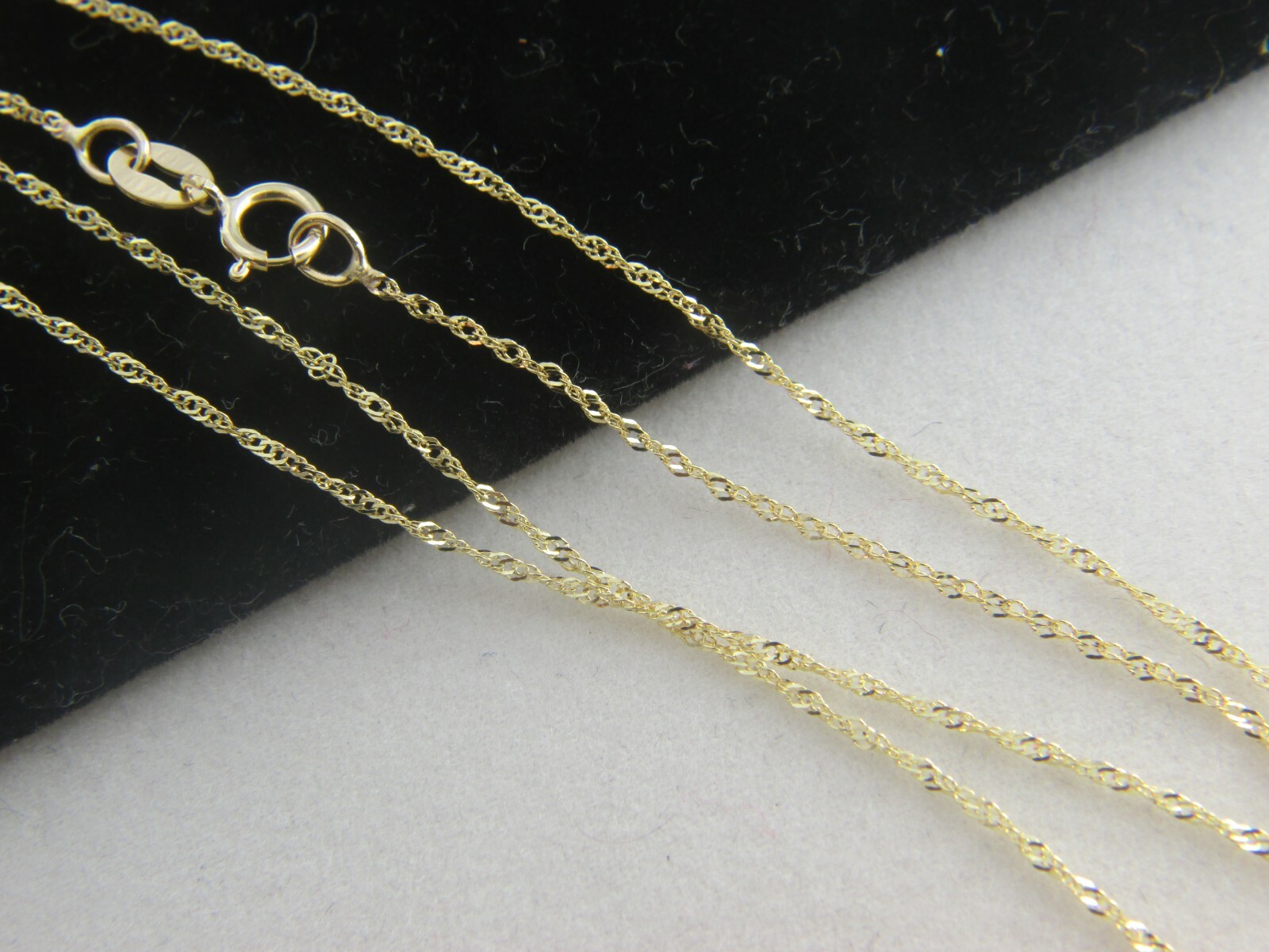 Solid 10k gold Chain Necklace Box chain Rope chain Cable chain 10kt gold