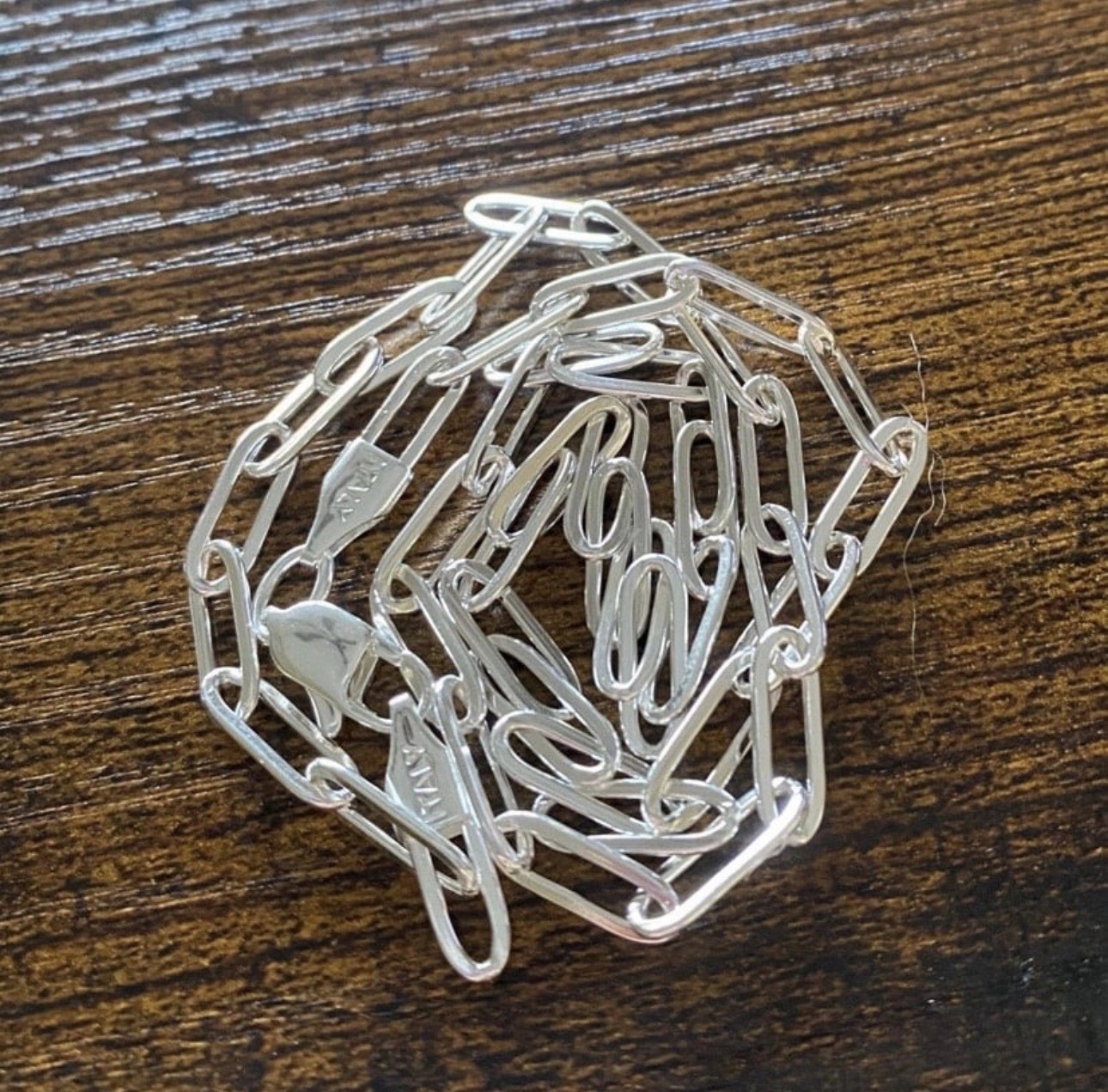5mm, 20 Inch 925 Sterling Silver Paperclip Chain