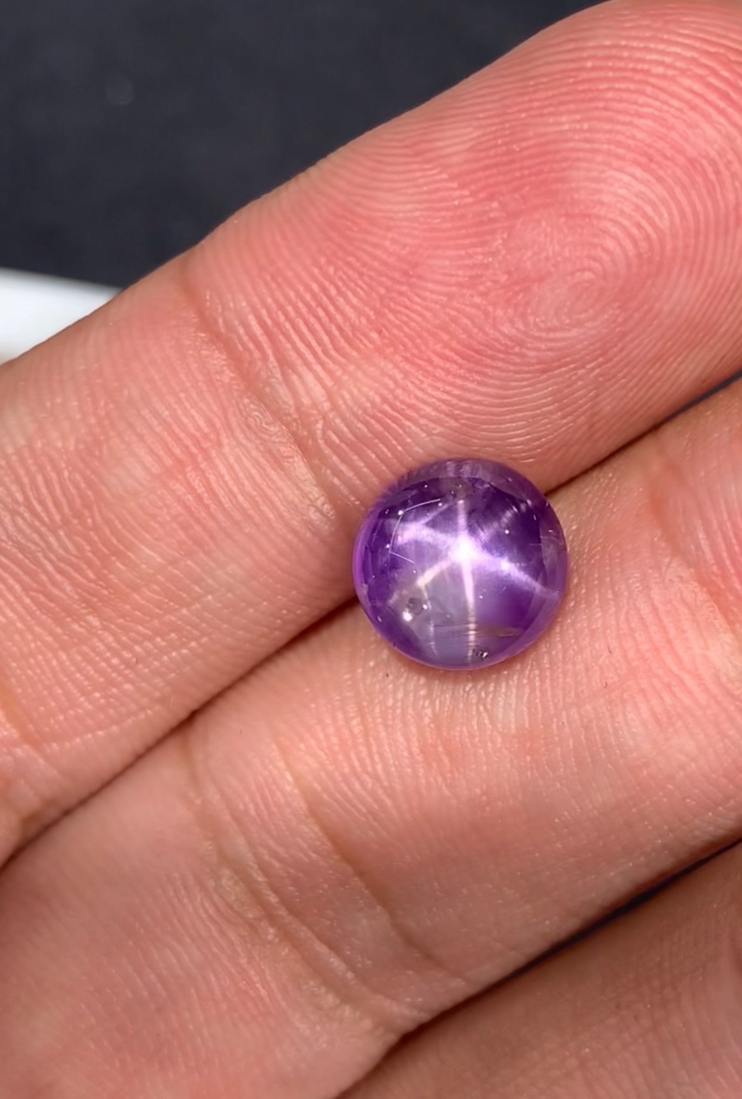 6.65 Ct Natural Star Ruby Cabochon Oval Cut Loose Gemstone 6 Rays Ruby Cabochon