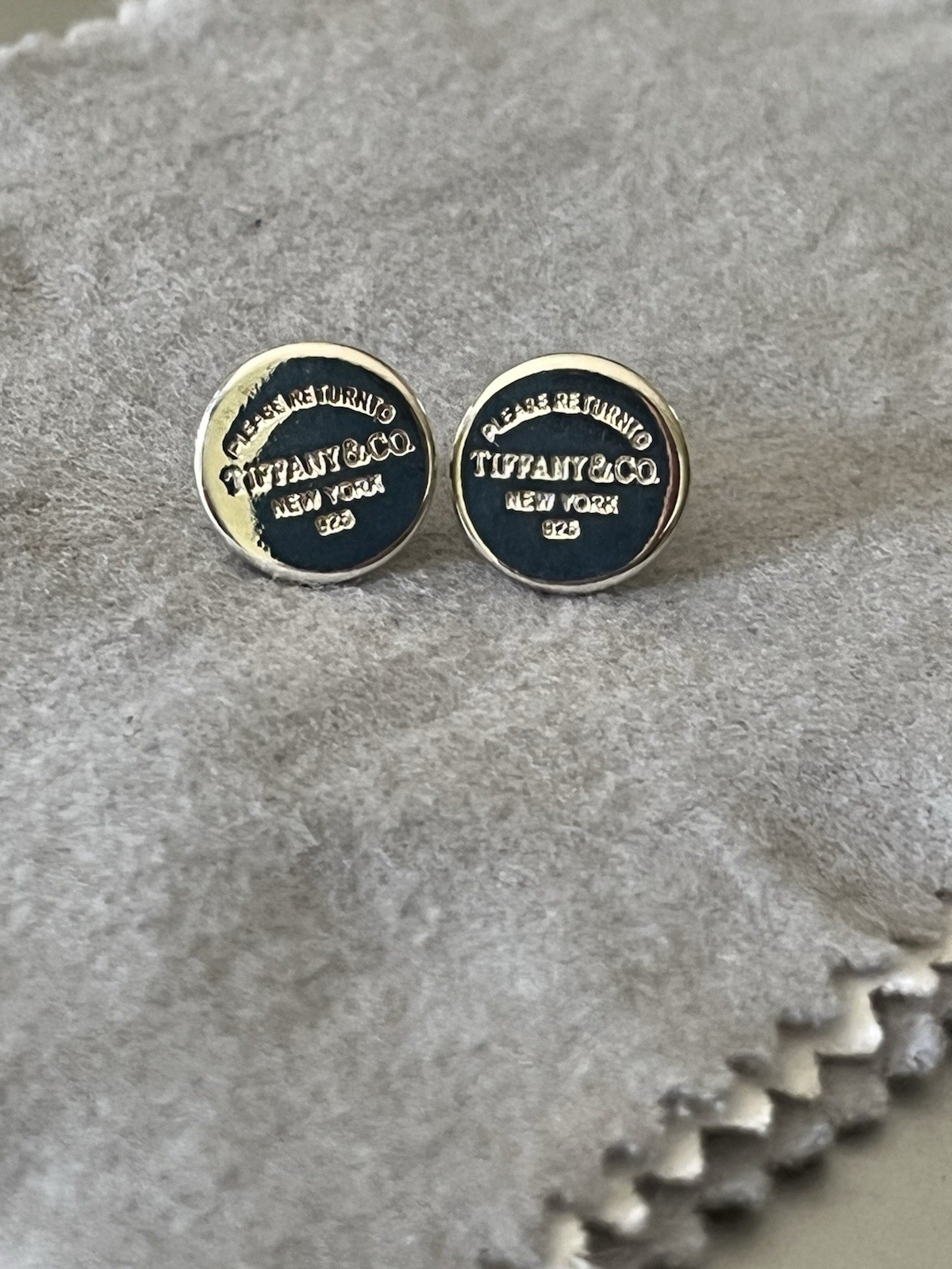 Tiffany And Company Sterling Silver Post Earrings. Preowned Excellent Condition.