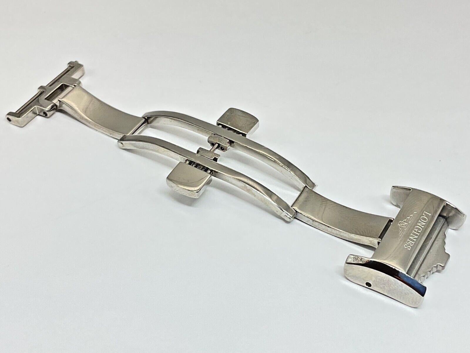 NEW GENUINE LONGINES 18MM DEPLOYMENT CLASP BUCKLE STAINLESS STEEL L639119706