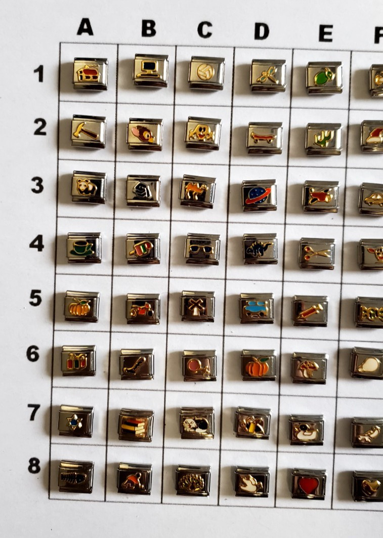 Shop-You Pick & Choose- Household Italian Charms UBERRY StSteel D’linq Enamel