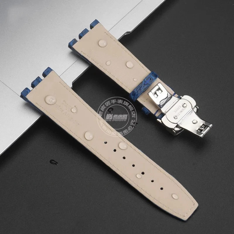 Green Gray Leather Watch Strap for Maurice Lacroix Aikon AI6008 AI6007 Wristband