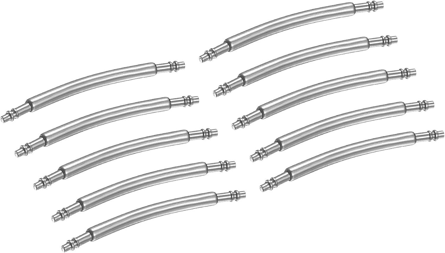 Watch Band Pins Curved Spring Bar Pin Stainless Steel Double Flanged End Link Re