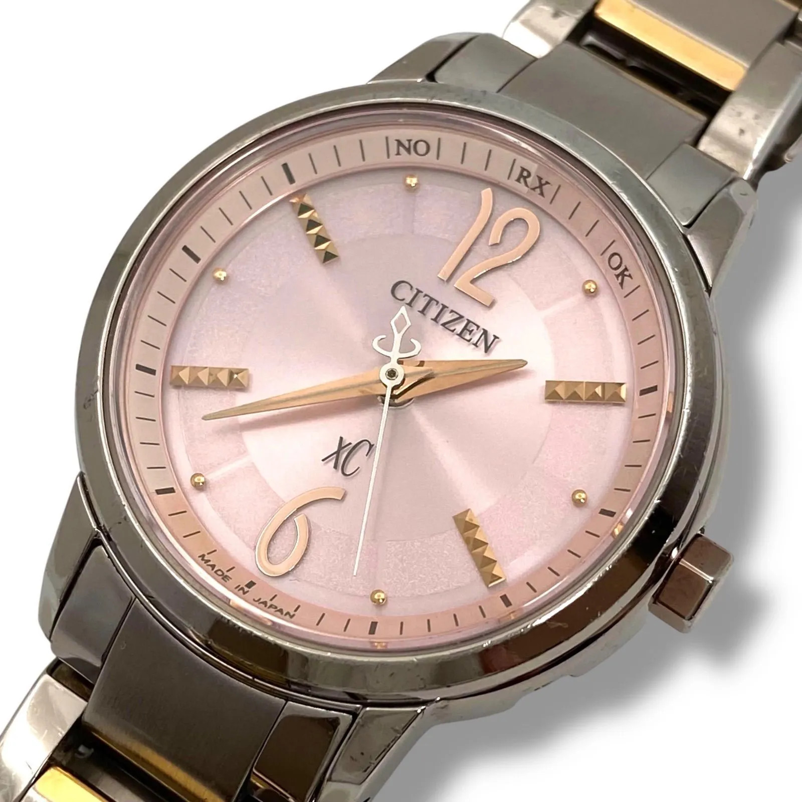 Working Citizen xC Eco-Drive H030-T016031 Radio-Controlled Solar Watch, Pink Dia