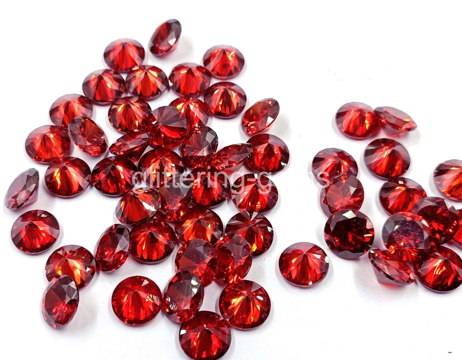 Natural Red Ruby Round Cut 10×10 mm Size Lot IGL Certified Loose Gemstone M25