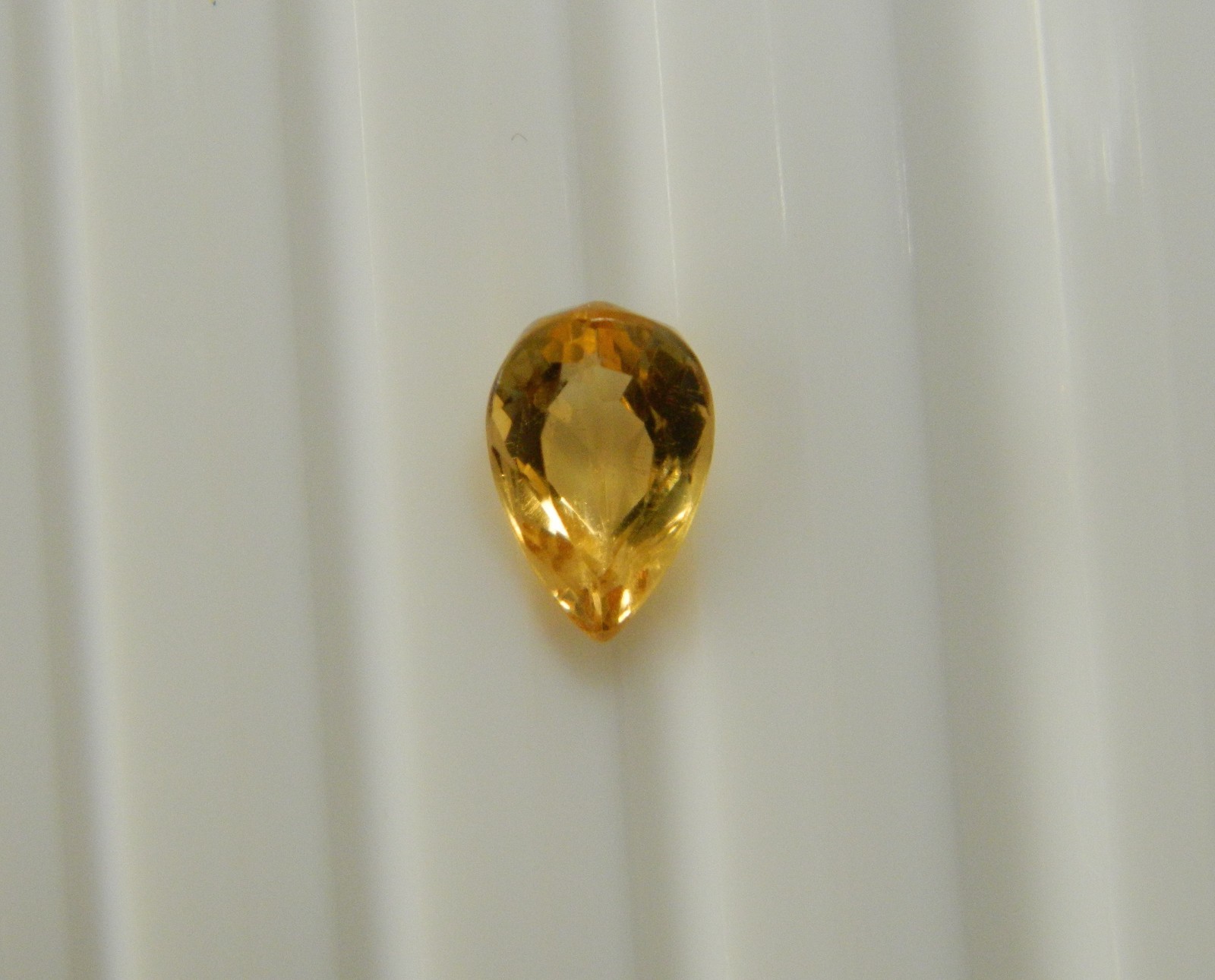 Imperial Topaz 1.12 Ct Clarity VVS Pear Cut Natural Golden Brazil I215