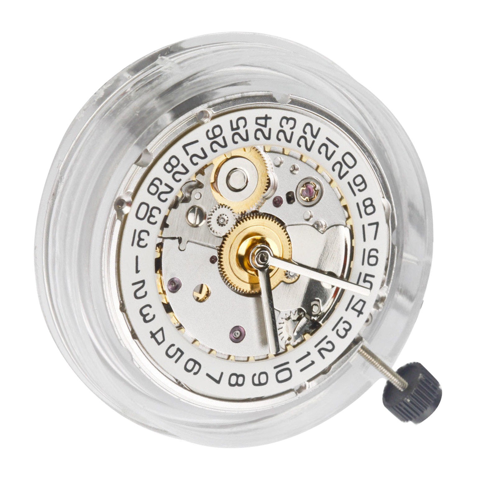 25-Jewel Retro Automatic Mechanical Watch Movement Date At 3 For ETA 2824 2824-2