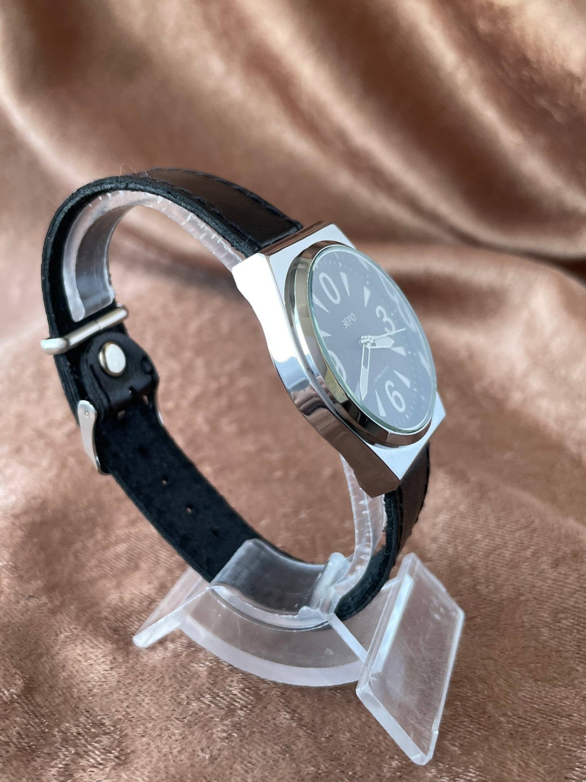 USSR-style quartz watch, big zero, Soviet military watch