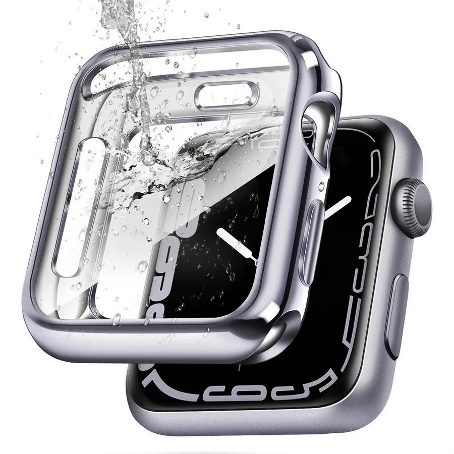 Case For Apple watch Series 7/8/9 45mm 41mm 44mm 40mm 42mm 38mm All-around TPU C