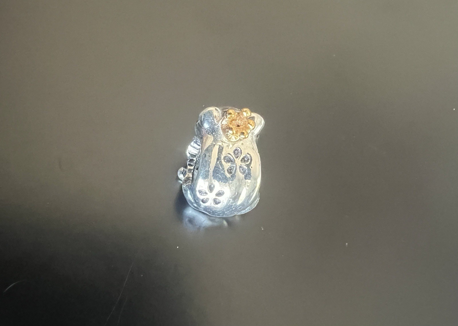 Pandora Frog Prince Charm 925 ALE with 14K Gold Crown