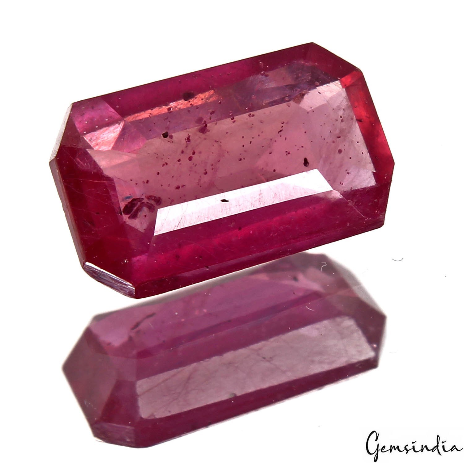 Natural Red Ruby Octagon Cut 4.60 Ct Certified Loose Gemstone Mozambique IGLI