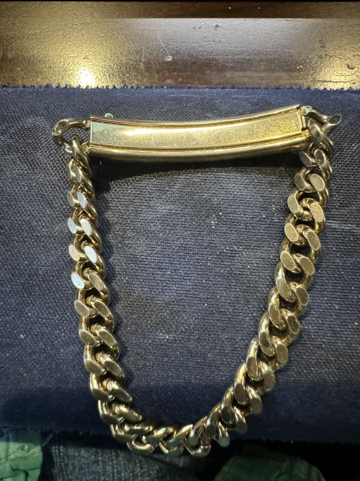 Vintage Speidel ID Identification Bracelet Gold Electroplate SHERRY