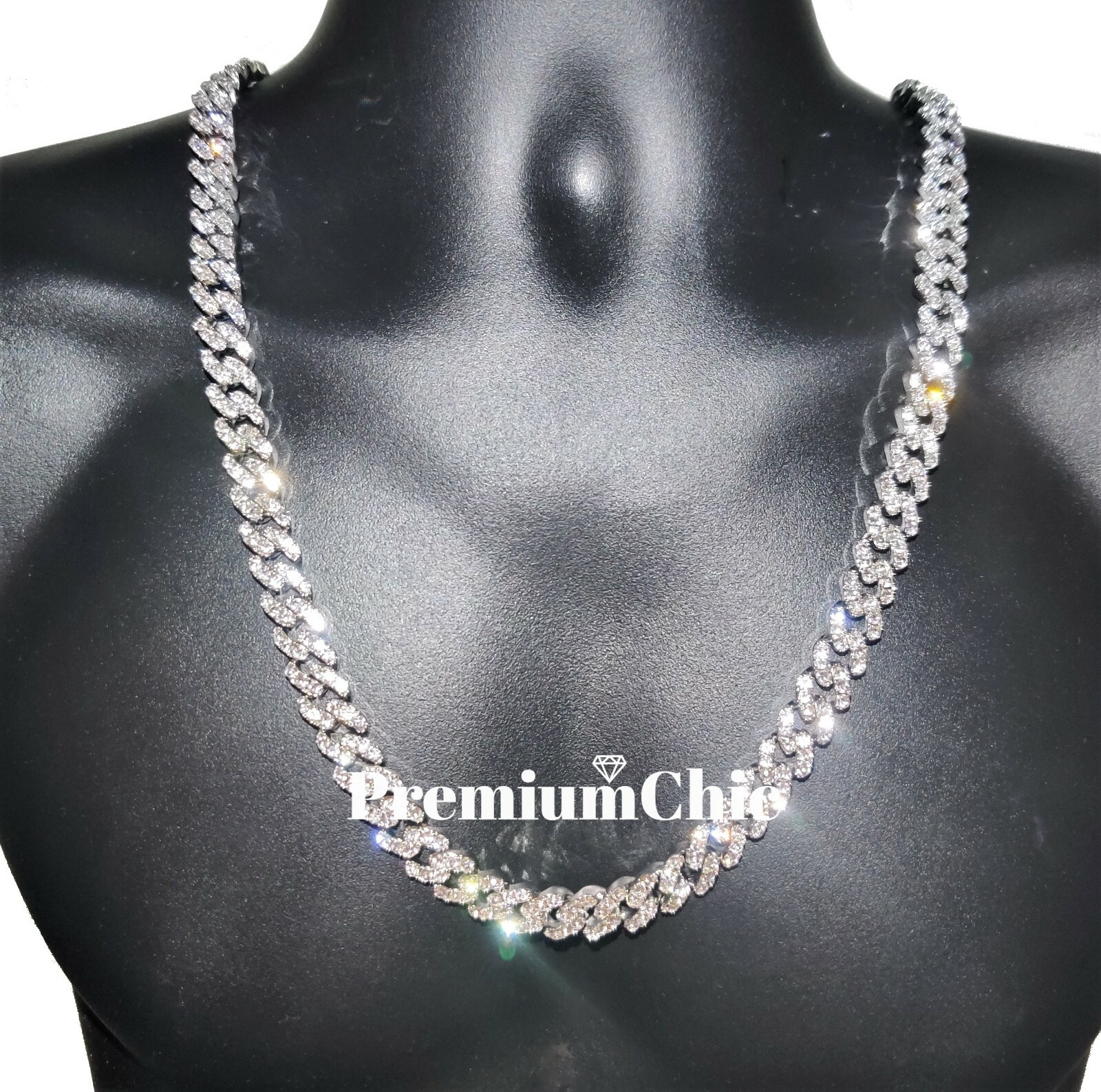 Miami Cuban Iced Designer Link Chain Necklace or Bracelet Mens Plated CZ Jewelry