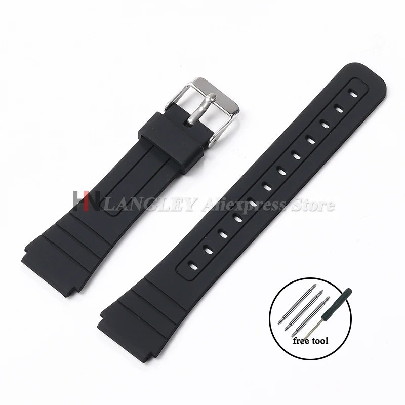 CASIO Watch Band F-91W,F-28W,F-91WG,F-93W,F-94WA,F-105W,F-106W,FLB-91W