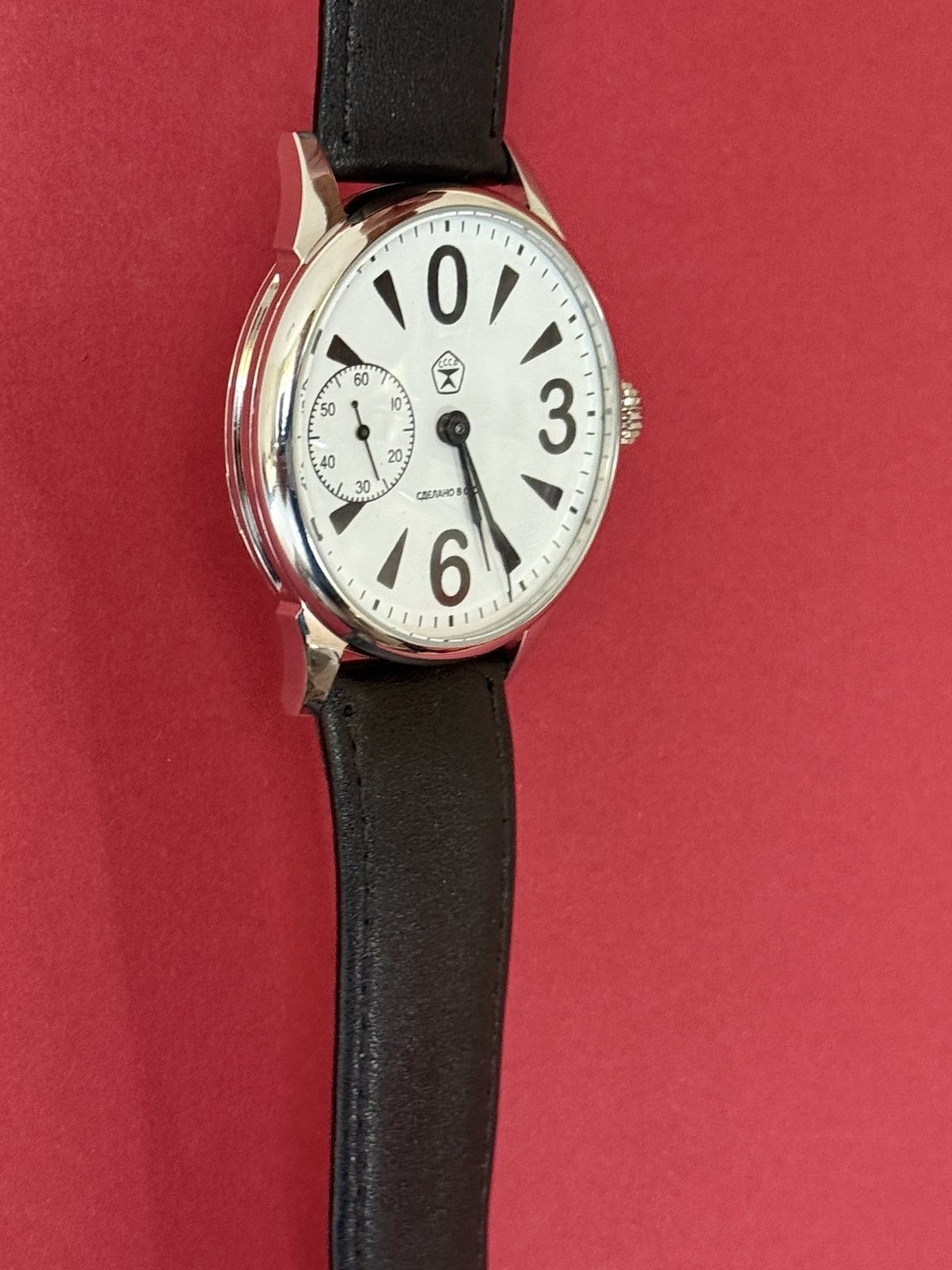 Vintage Molniya Watch Mechanical Raketa Big Zero Wrist Russian Star USSR Rare