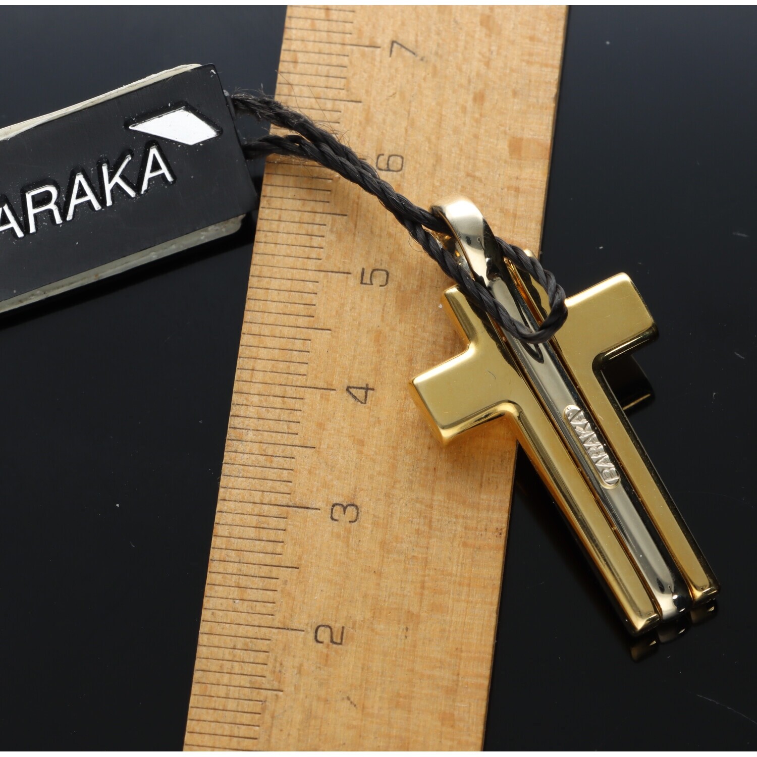 BARAKA’ CROSS IN GOLD 750/1000, 18 KT