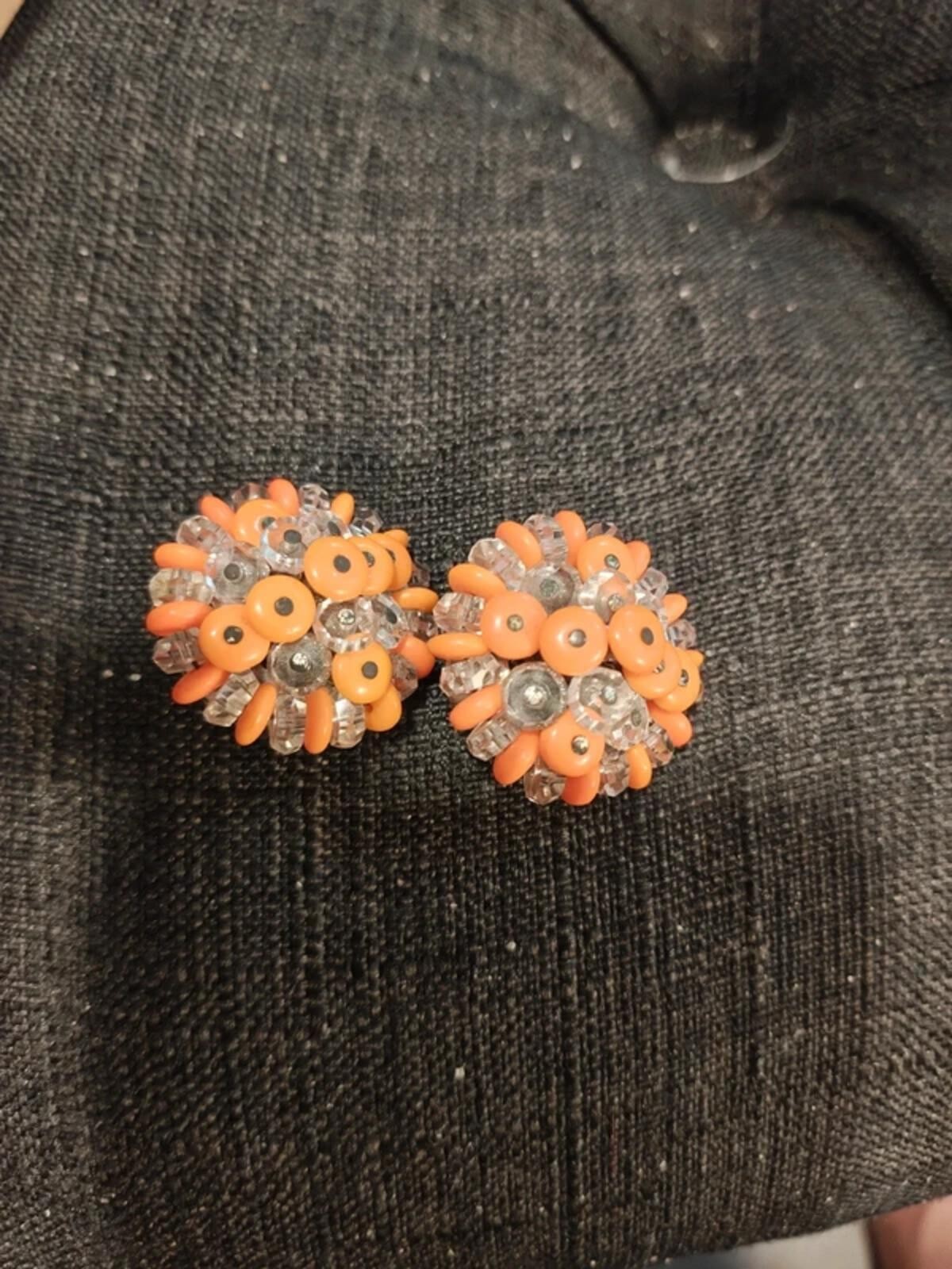Vintage Laguna orange earrings