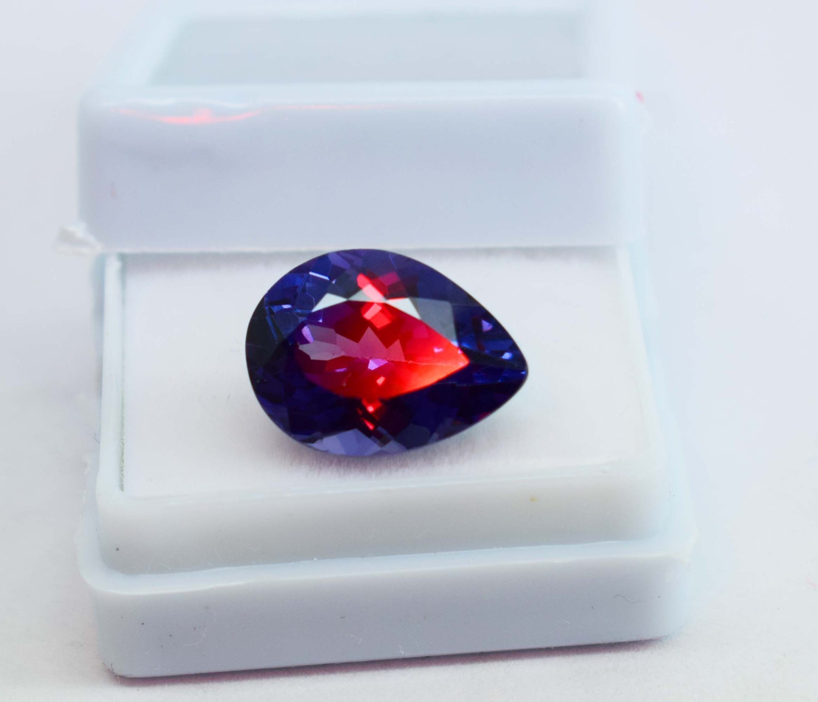 10Ct Natural Alexandrite gemstone Pear cut Color Changing Alexandrite