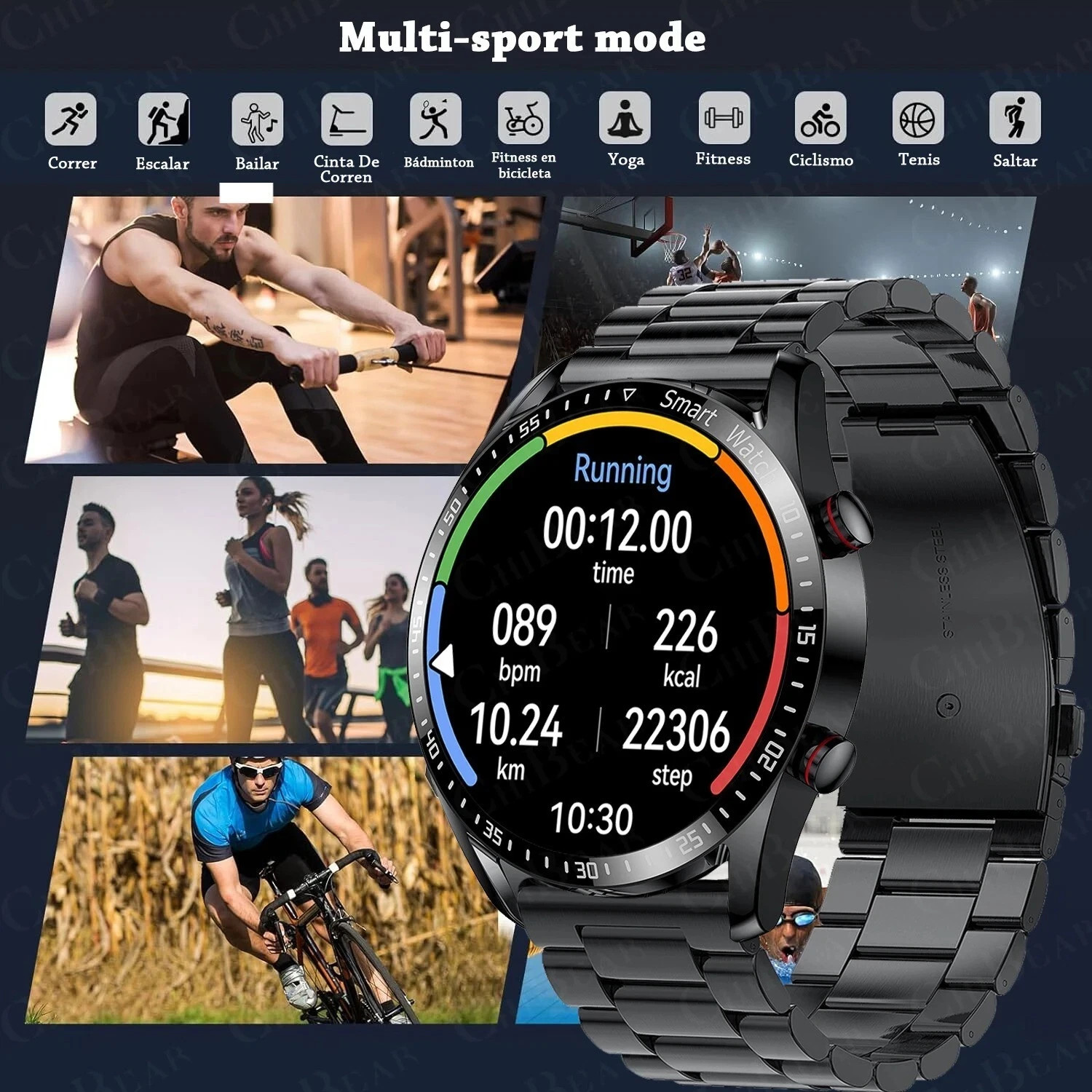 ECG PPG Smart Watch Bluetooth Call Fitness Tracker Heart+Rate Blood Pressure IP6