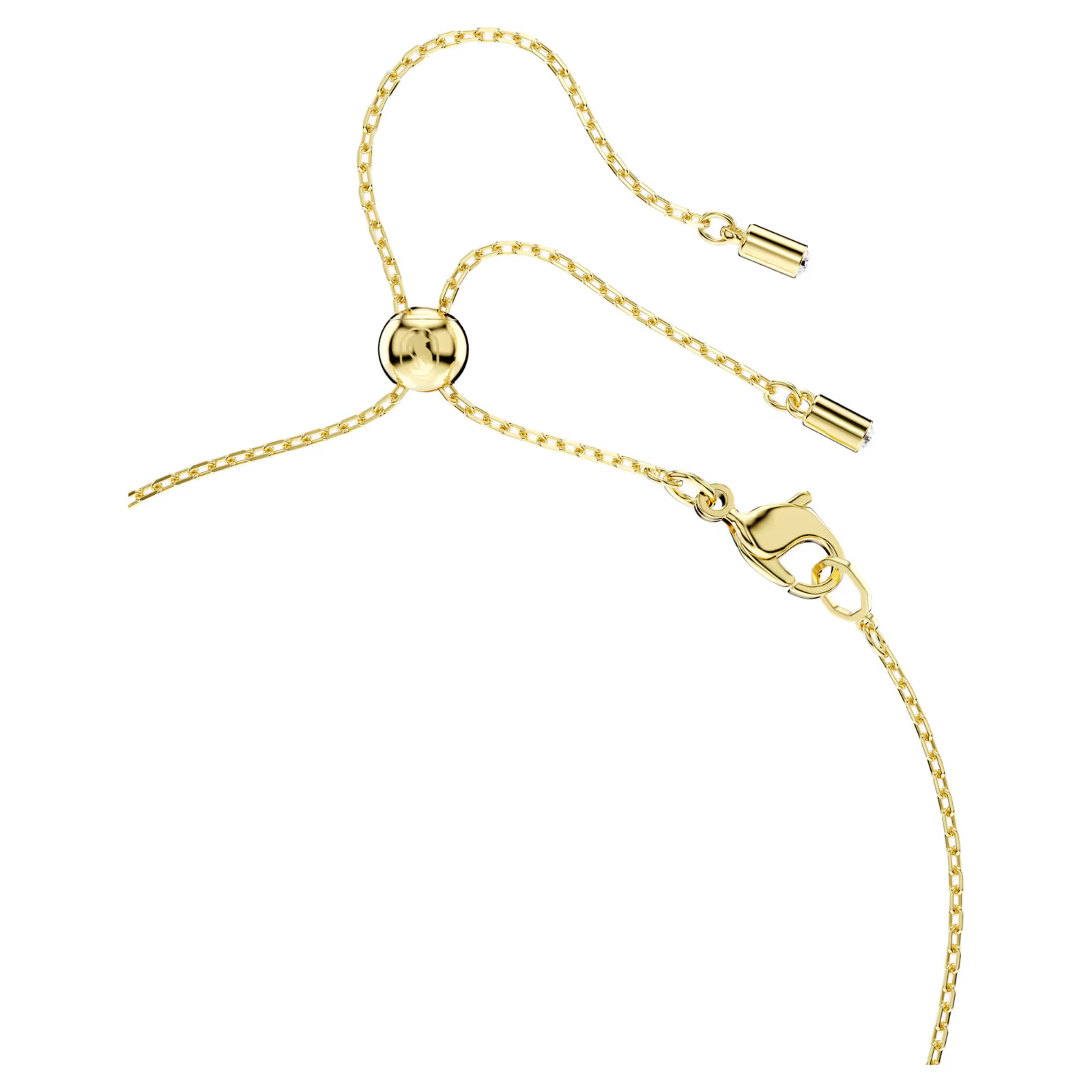 Green Gold Tone Plated Necklace Mesmera Pendant Mixed Cuts New