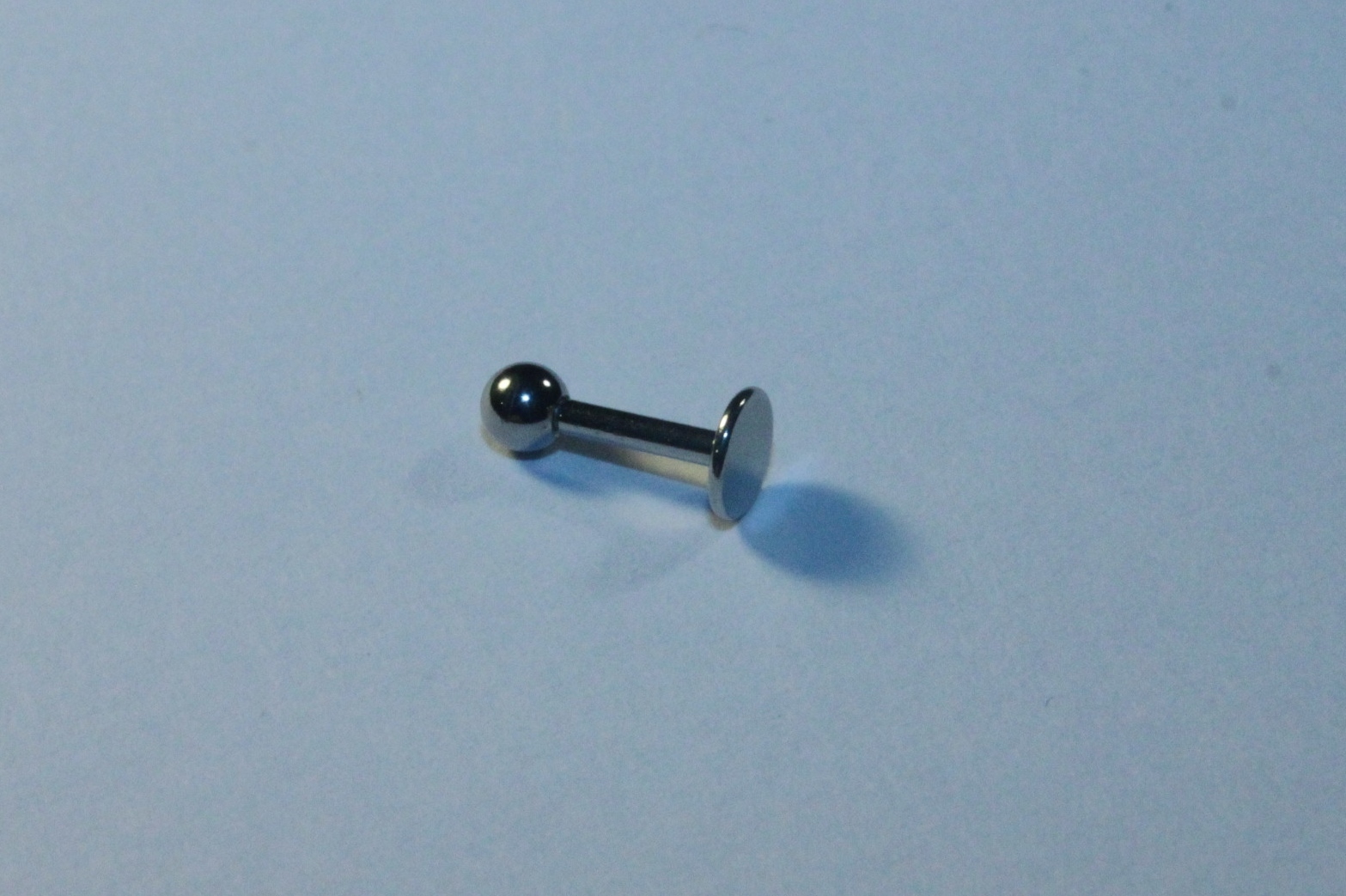 16g 1.2mm Flatback Labret Stud Bar Surgical Steel Body Piercing Jewelry External