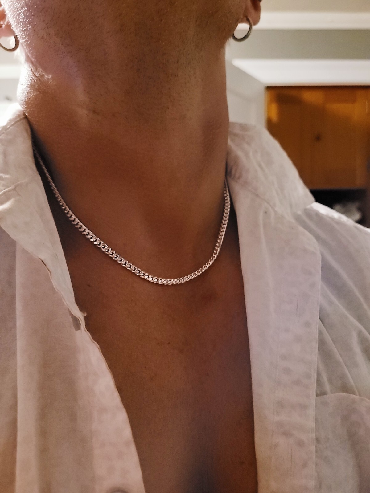 4.2MM Solid 925 Sterling Silver Men’s Italian MIAMI CUBAN Chain, Made in Italy