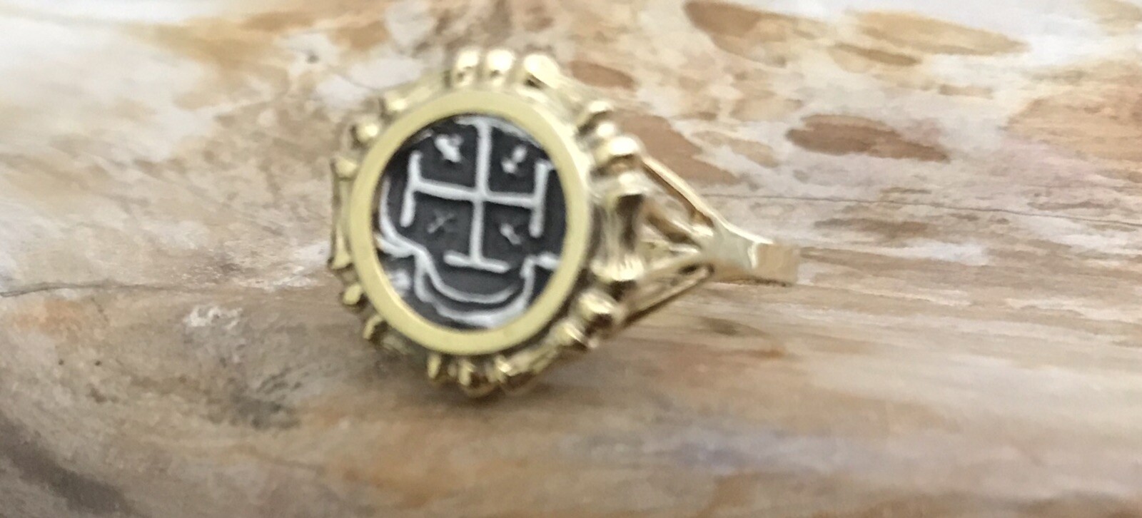 Atocha Coin Ring Ladies GP /925 Silver Sunken Treasure Shipwreck Coin Jewelry