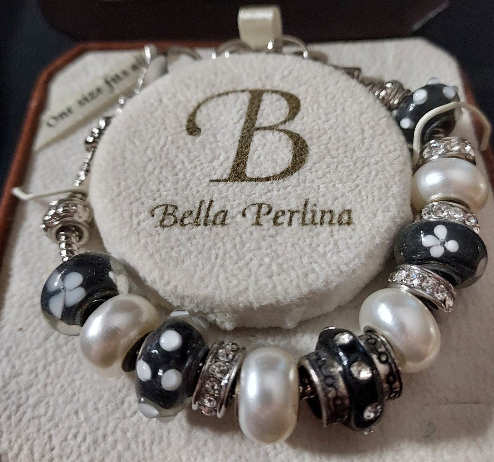 Vintage Bella Perlina Personalized Jewelry Bracelet – Boxed – NOS – 7in-9in