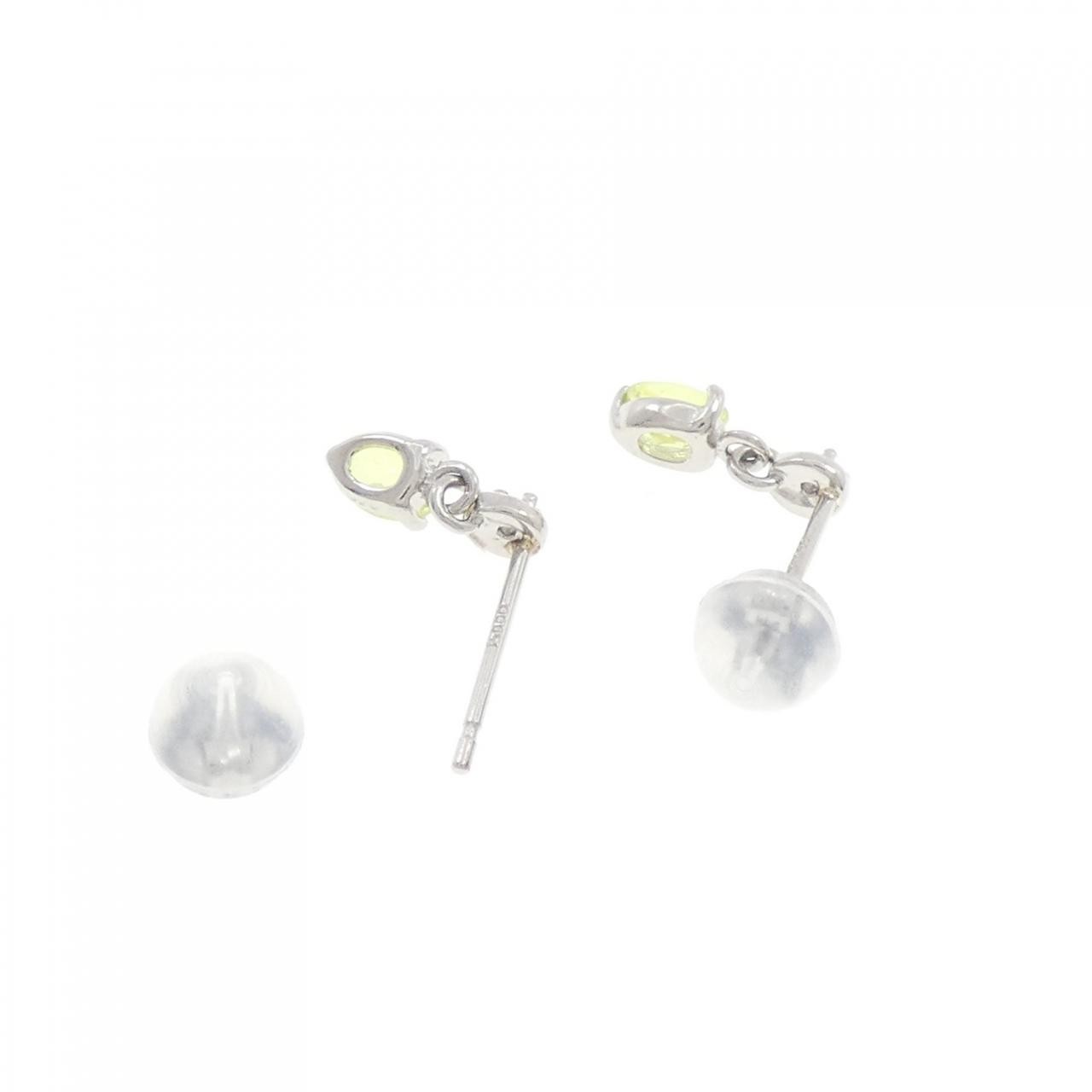 Authentic PT900 Chrysoberyl Pierce #260-007-686-2342