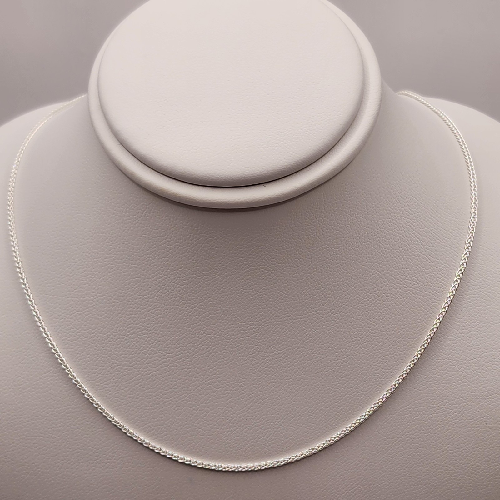 925 NEW Sterling Silver ITALIAN Chain-Wheat 20″ Length 1mm Width FREE…