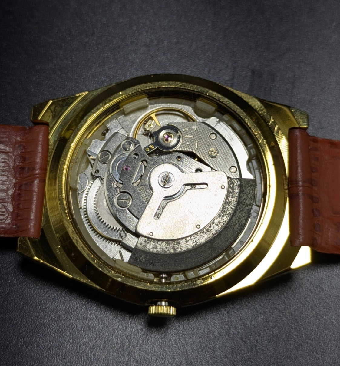Vintage Seiko 5 automatic day date movement no. 6309A japan made men’s watch