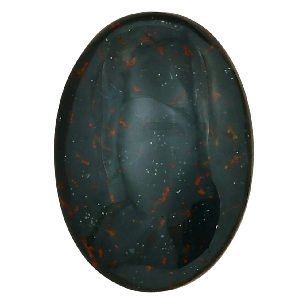 Natural Blood Stone 28.5×20.2×6 mm Oval Shape Polished Loose Gemstone LS02120-32