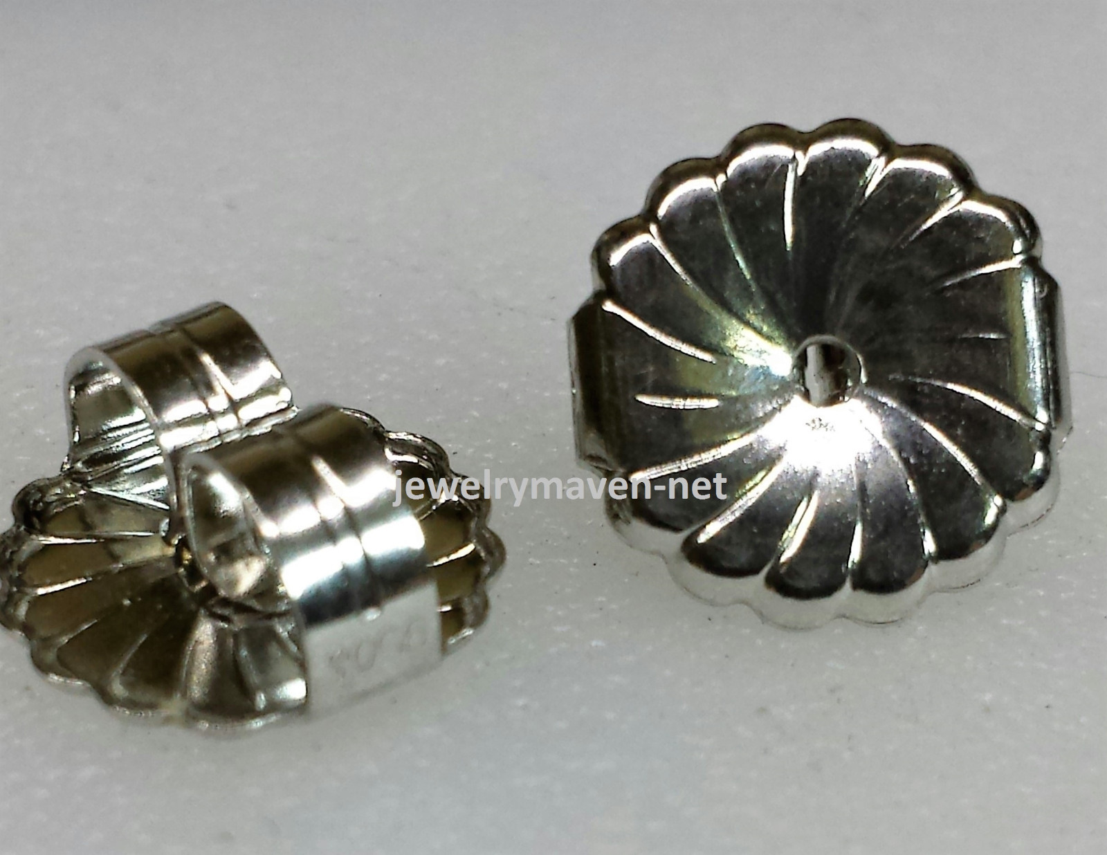 PAIR 9.4mm Jumbo Heavy PLATINUM 950 Monster Earring Friction Push backs Nuts USA