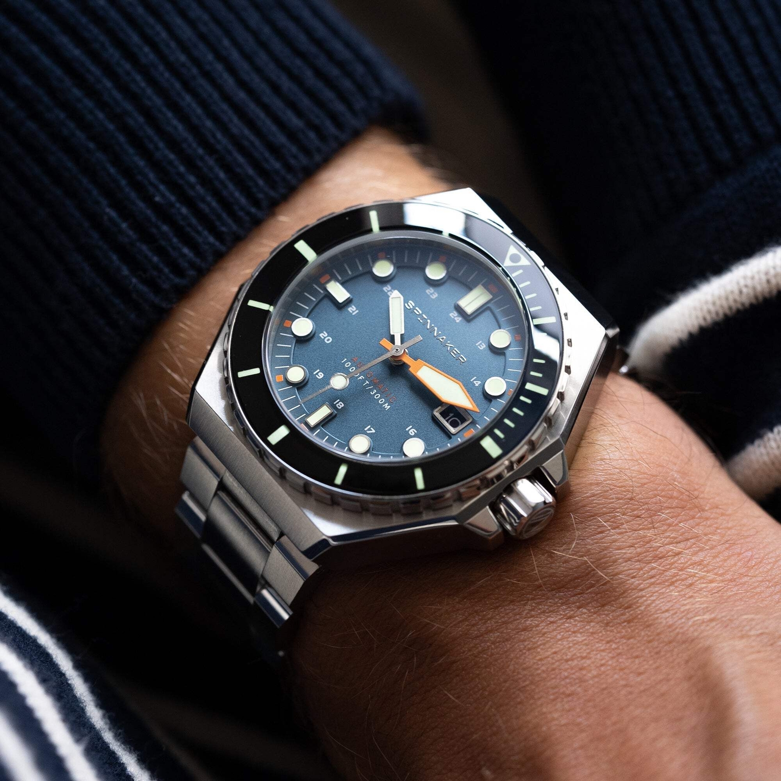 Spinnaker Dumas Blue / Black / Stainless Steel | Blue Dial 44mm Japanese Automat