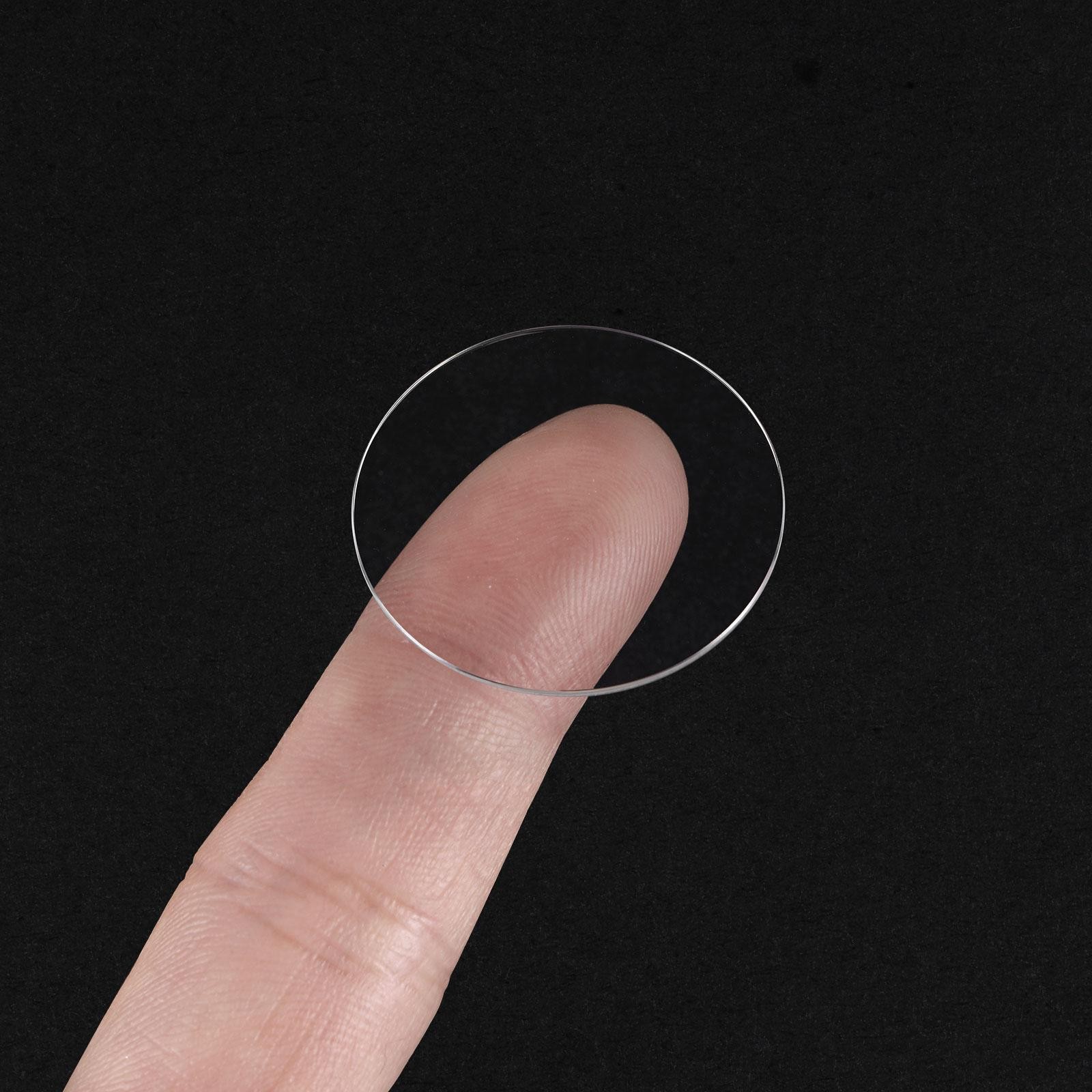 Watch Glass Sapphire Crystal Lens Single Dome 27mm Dia. 1.3mm Thickness Clear