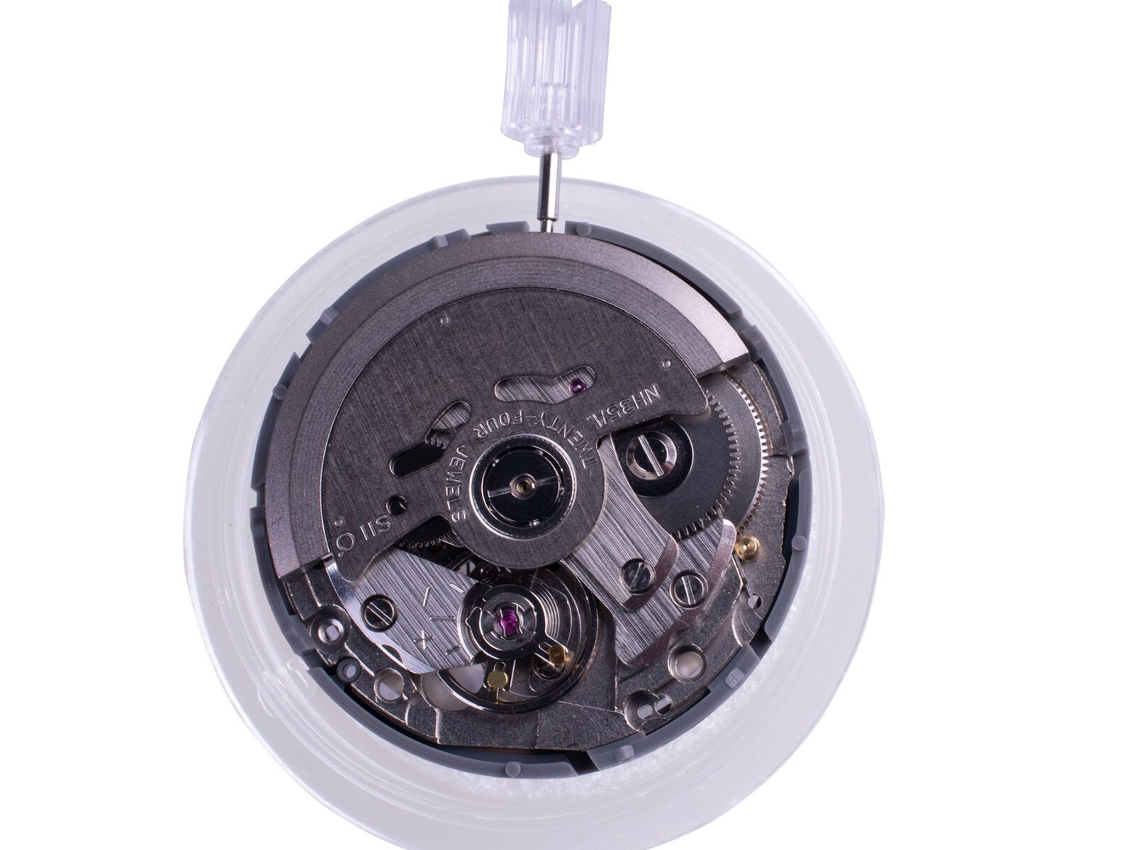 Automatic Watch Movement For Seiko (SII) NH35 NH35A at 3 w/ White Date Disc
