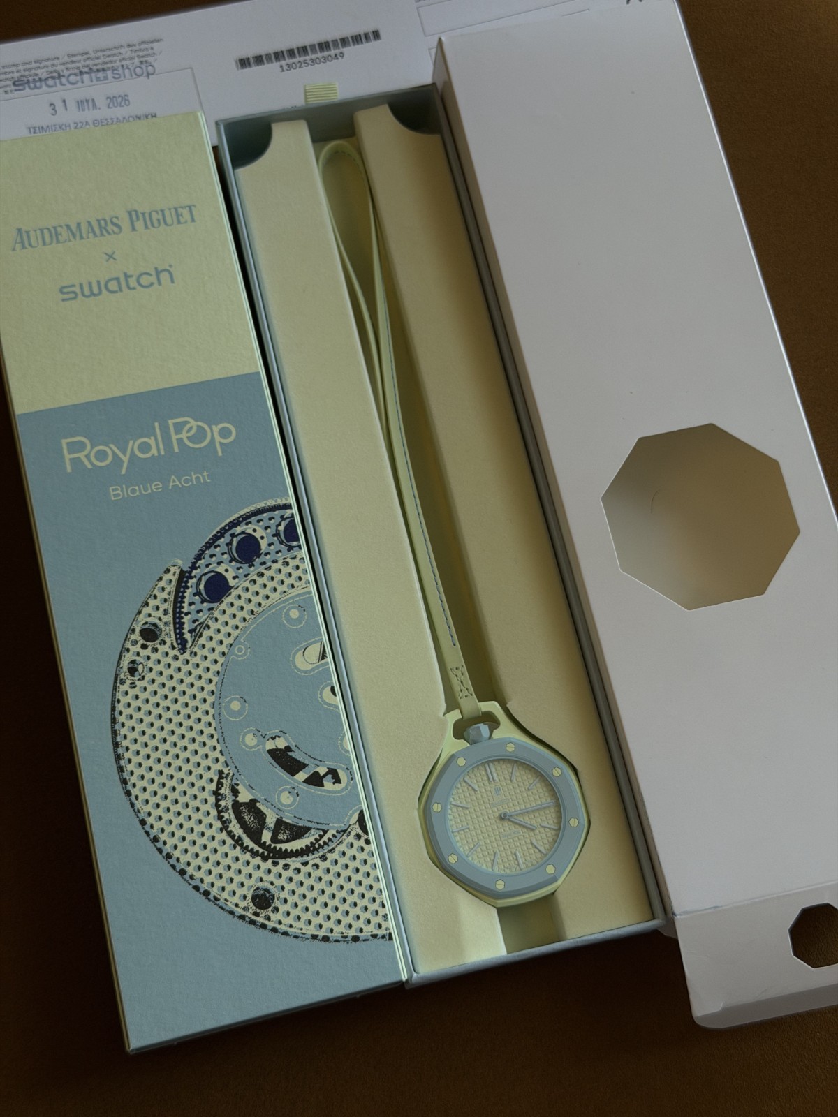Swatch × Audemars Piguet Royal Pop “Blaue Acht” — Ref. SSX03L101N
